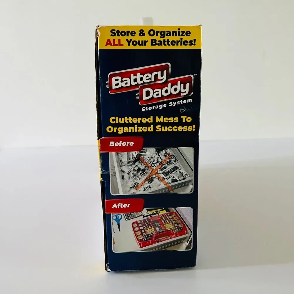 BATTERY DADDY™ 180 Battery Organizer and Storage Case with Tester